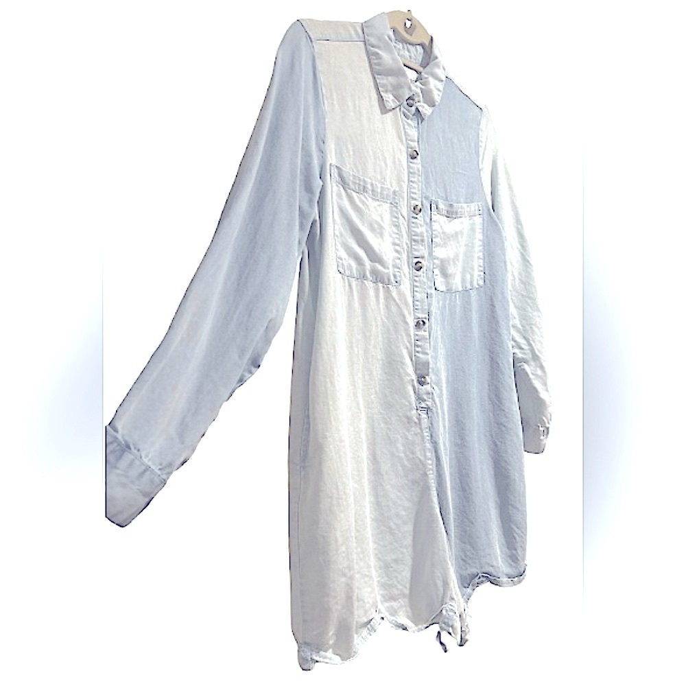 Vintage Havana Light and Dark Denim Romper, Size S - Picture 4 of 9